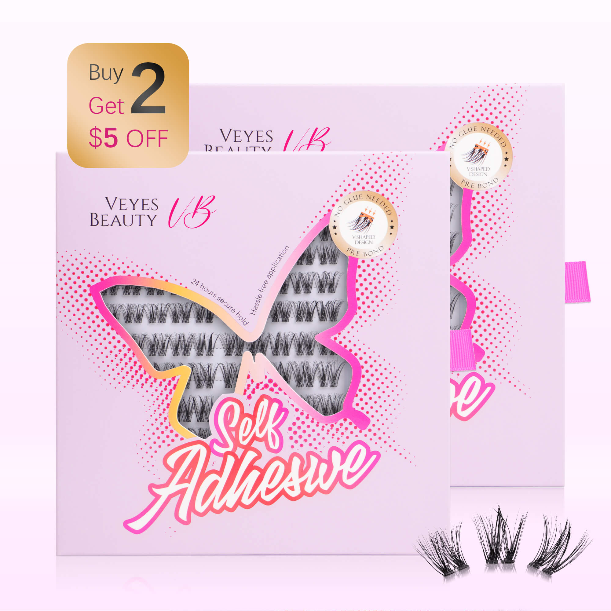 Pestañas Autoadhesivas-Luxe Duo