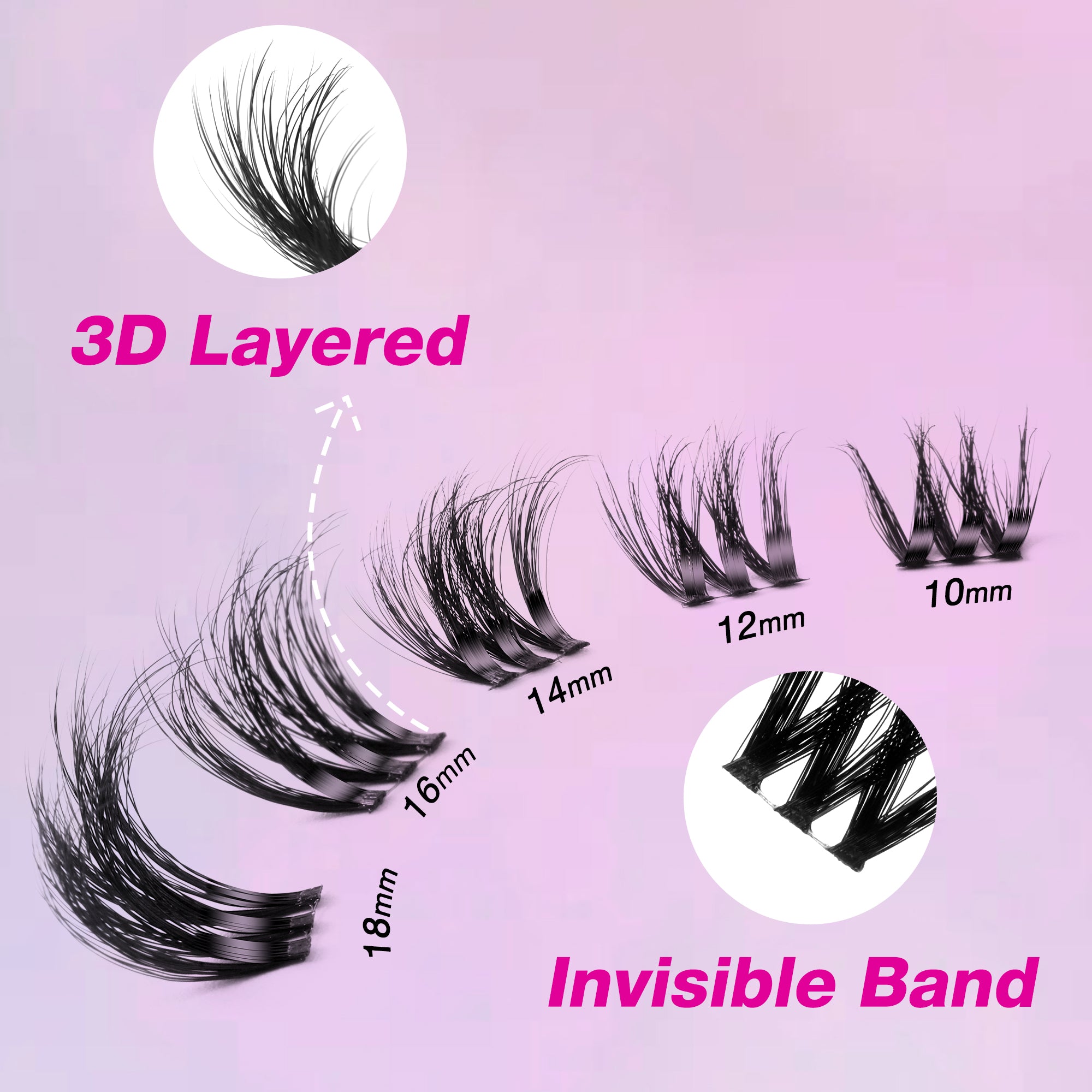 Details of VB Muse Cluster Lashes
