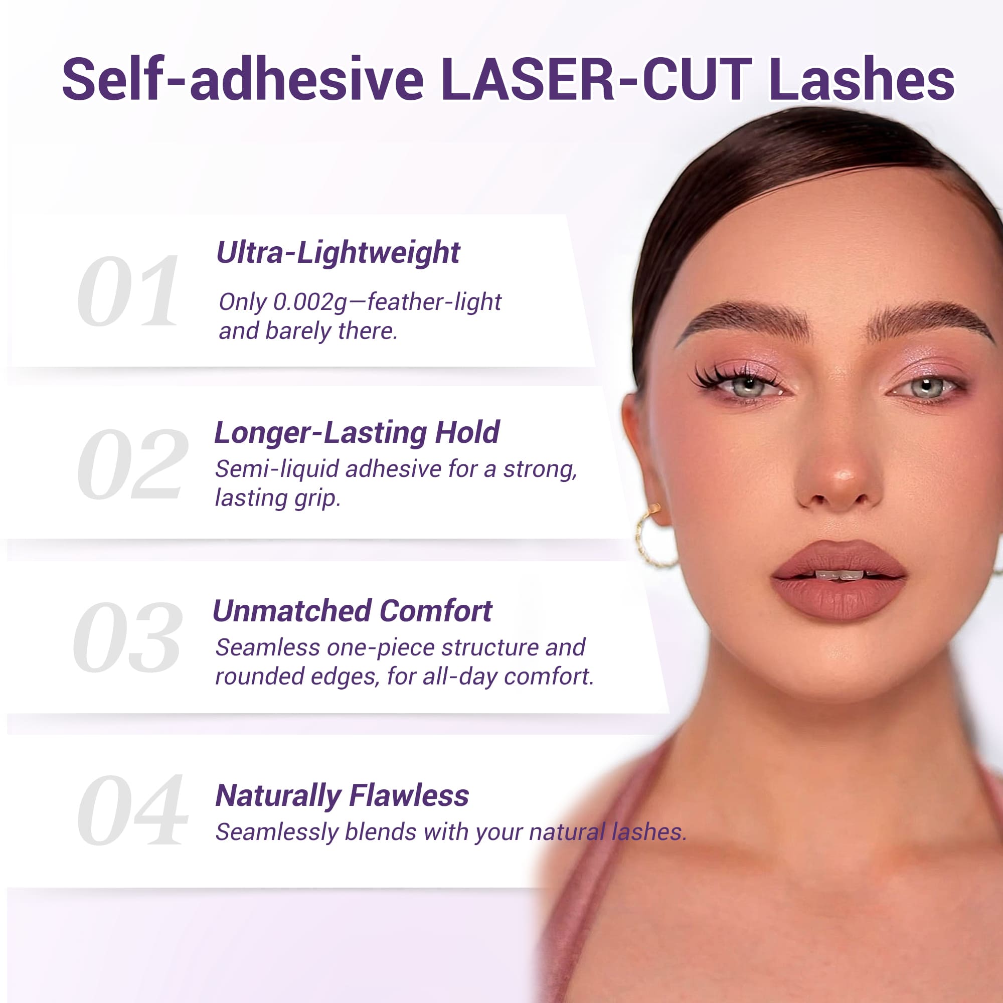 VB Self-adhesive Laser-Cut Lashes Sunray