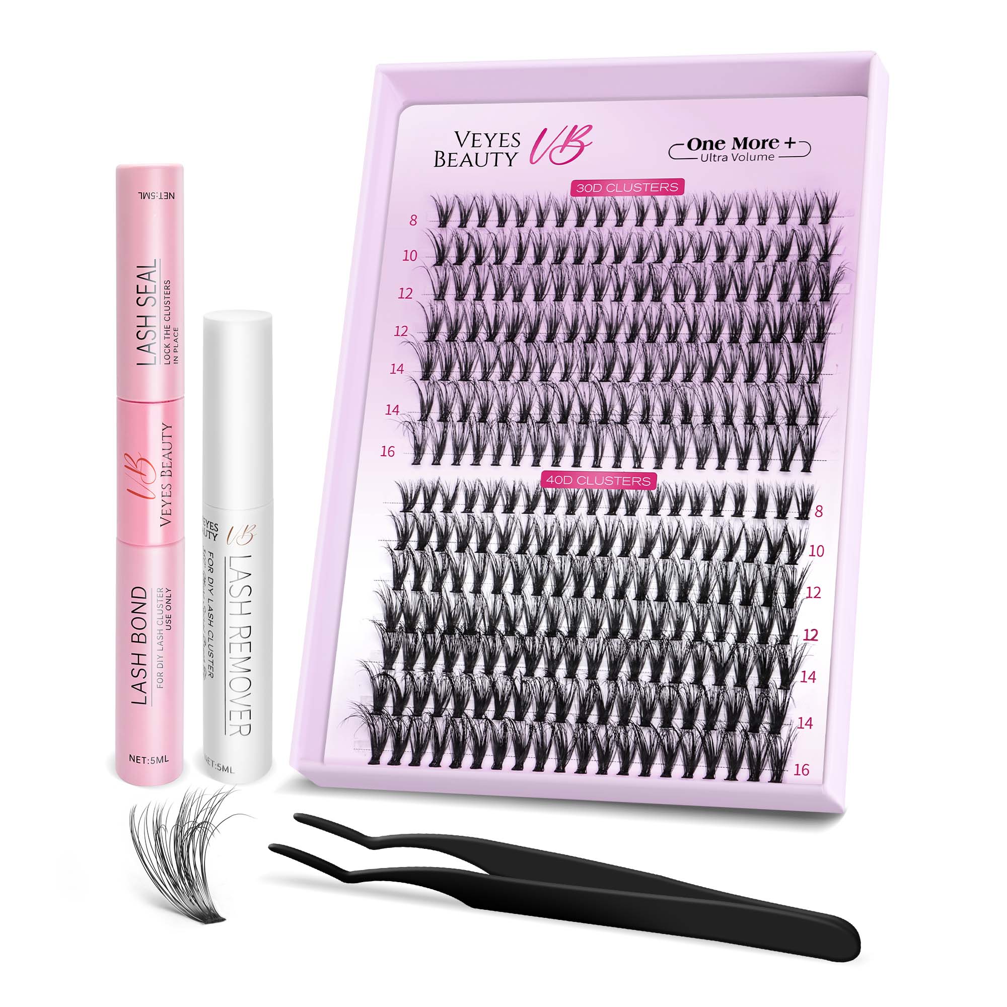 VeyesBeauty Fluffy UltraVolume Cluster Lashes Kit