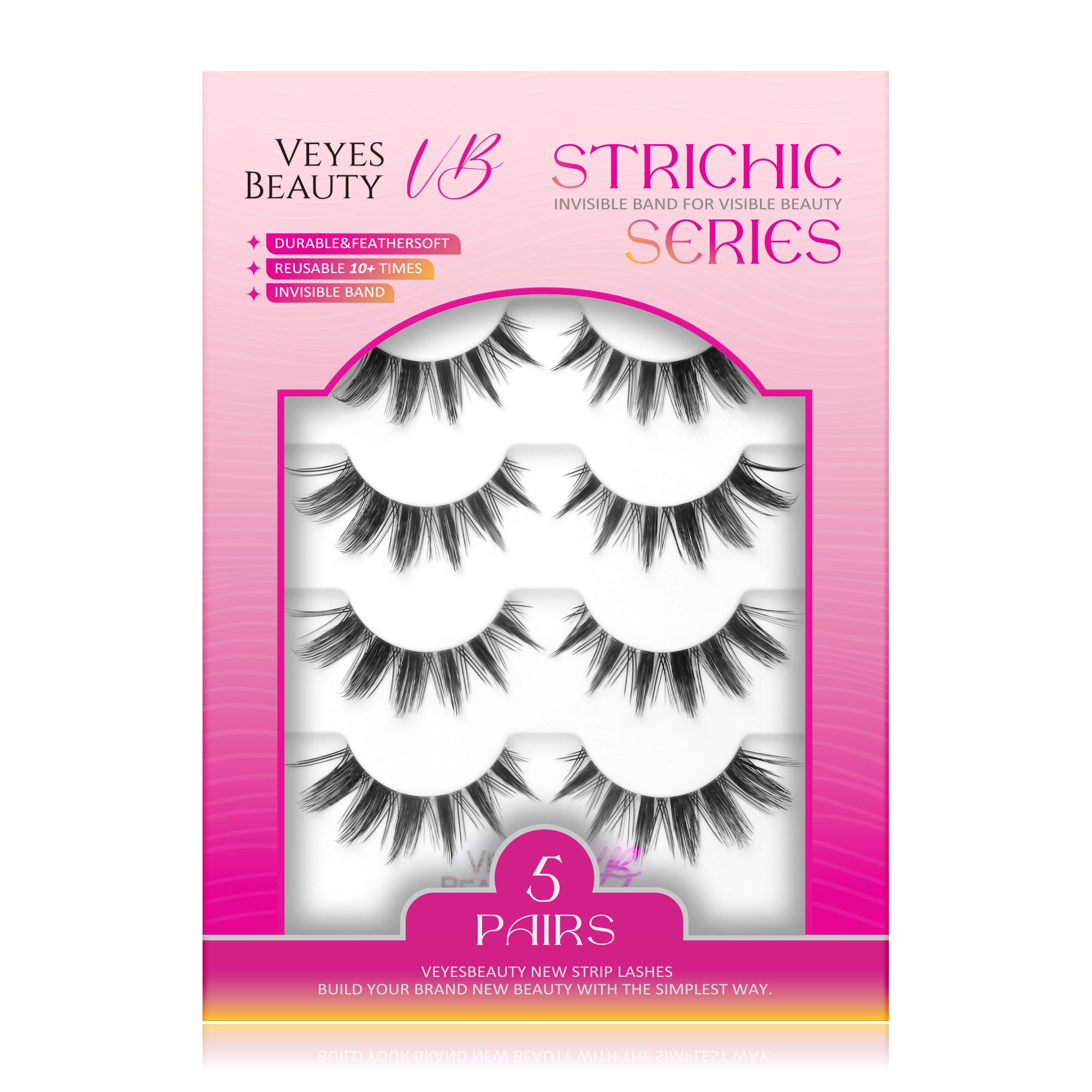 VeyesBeauty MANGA Strip Lashes 5 Pairs