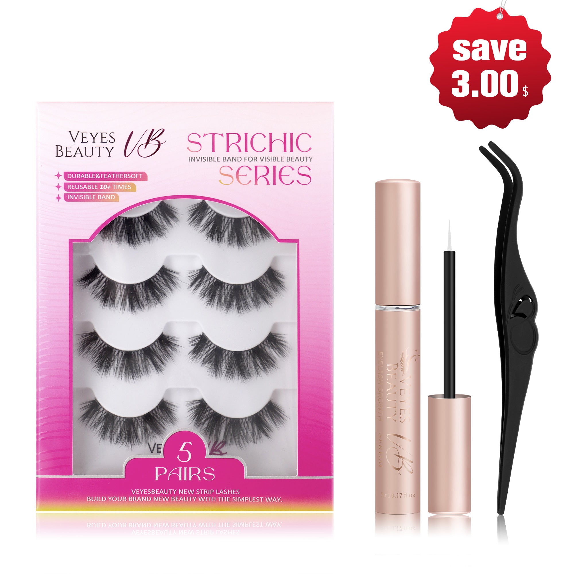 VeyesBeauty BOLDBLOOM Strip Lashes Kit