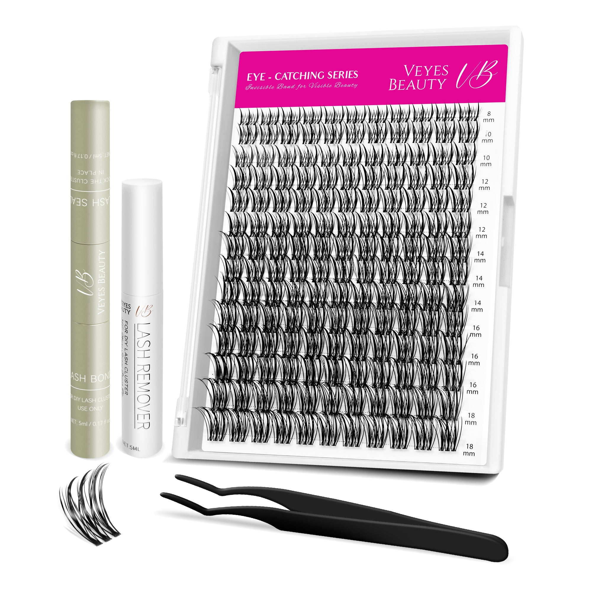 VB Flutter Cluster Lashes With White Glue