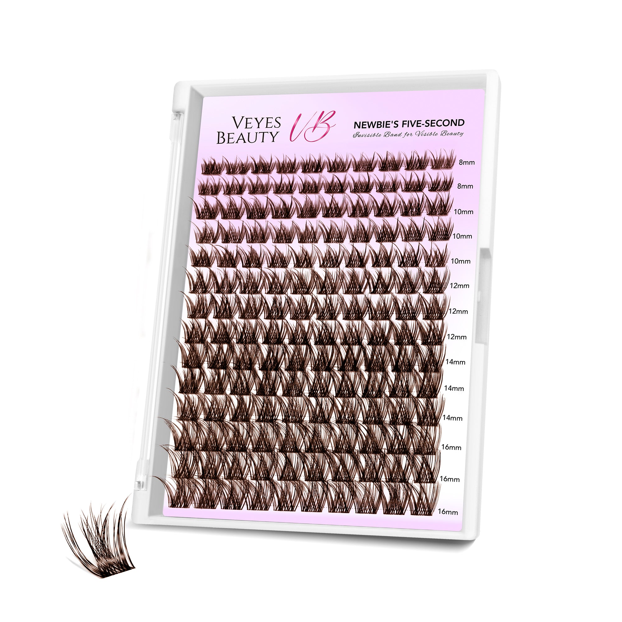 luxebold brown Cluster Lashes Tray