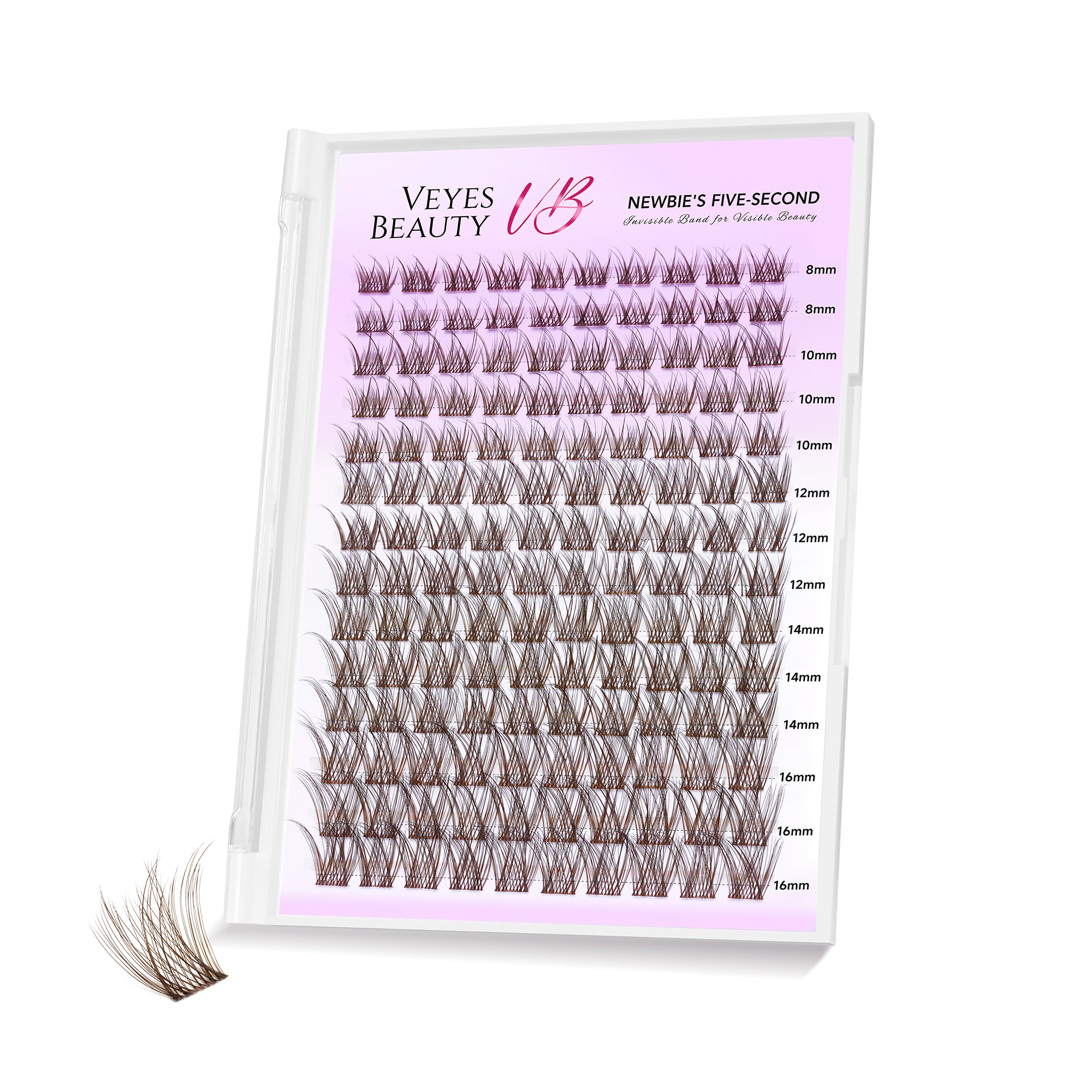 luxebold brown Cluster Lashes Tray