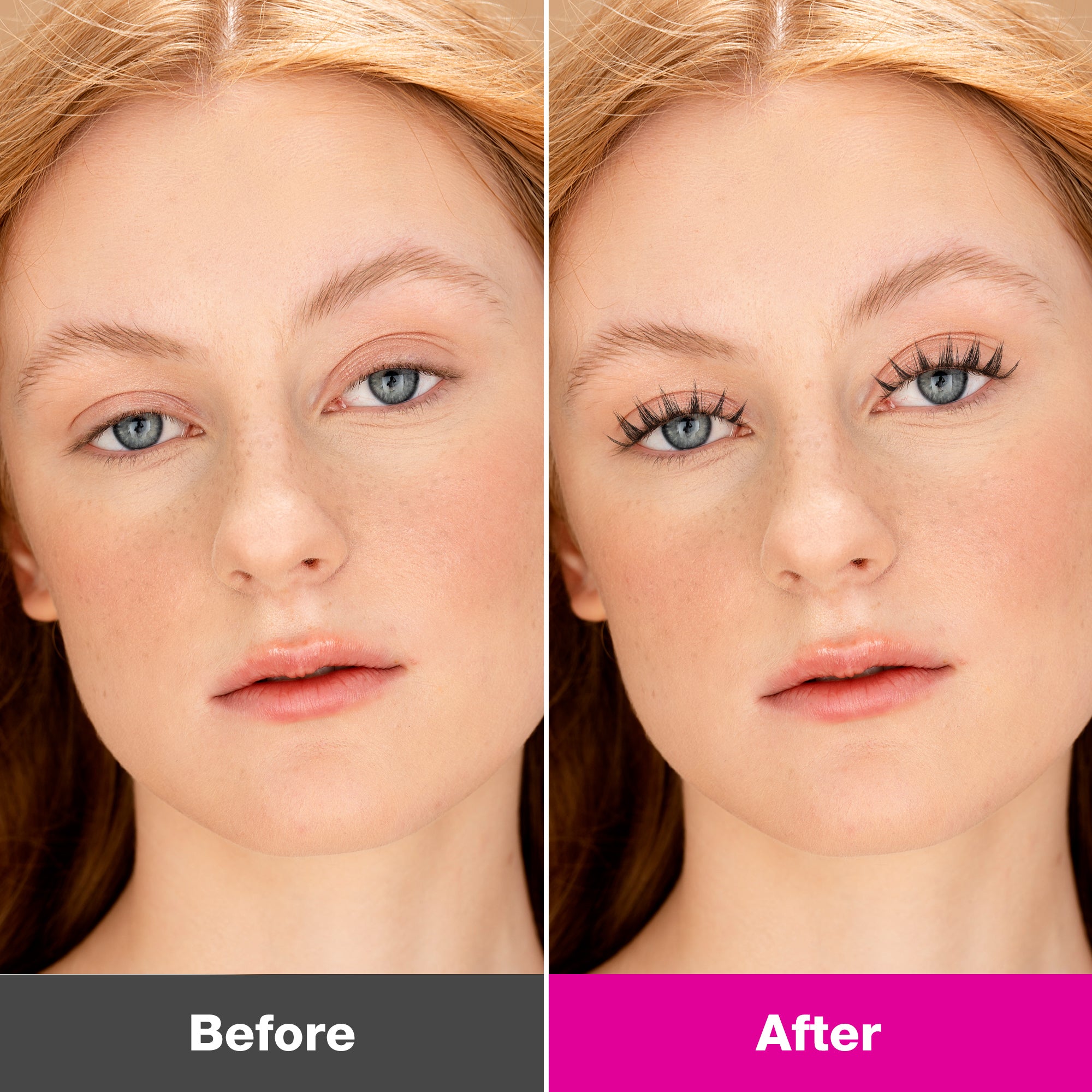 VB Model Wearing VB MANGA Strip Lashes