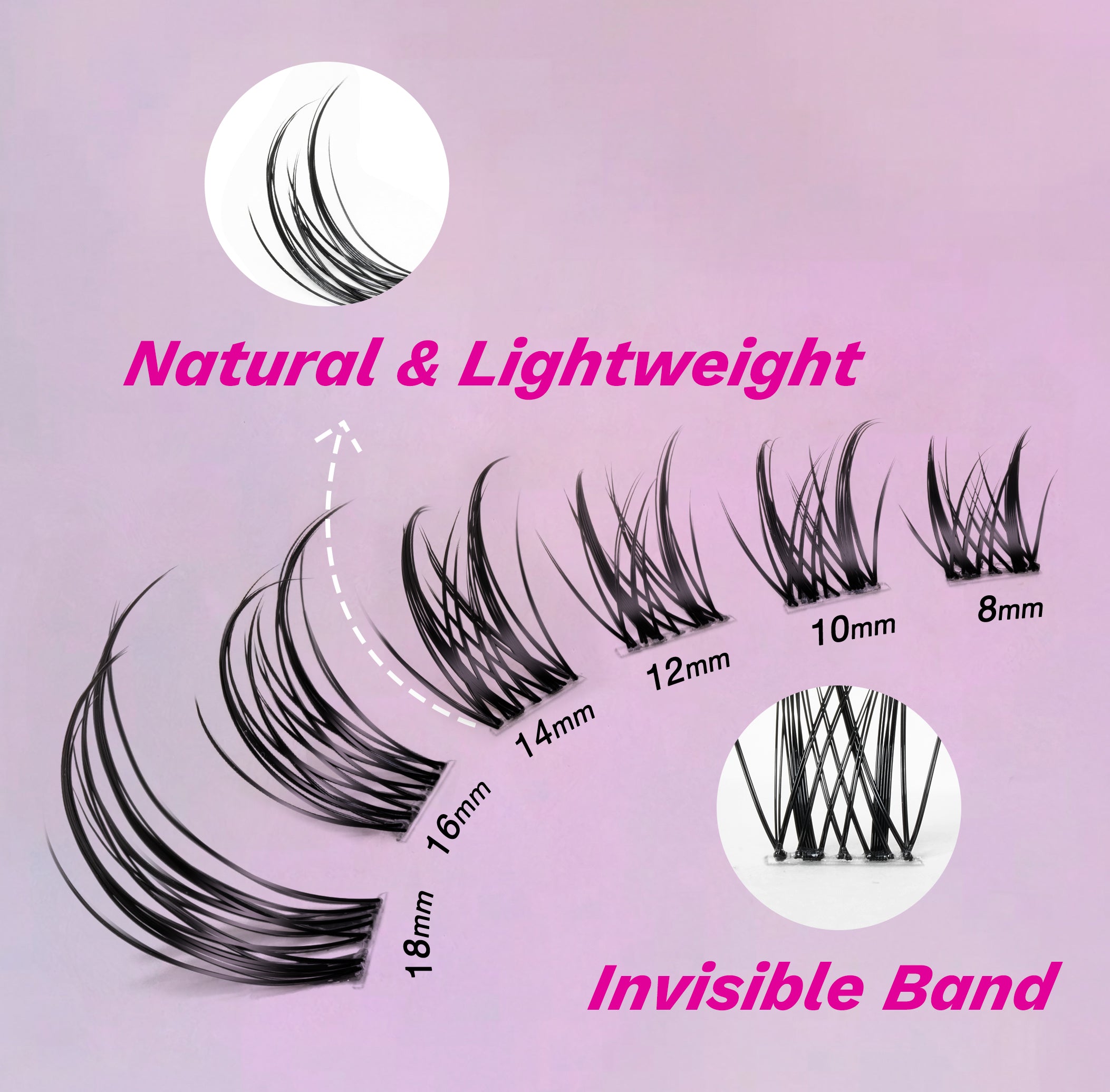 sylph cluster lashes detail