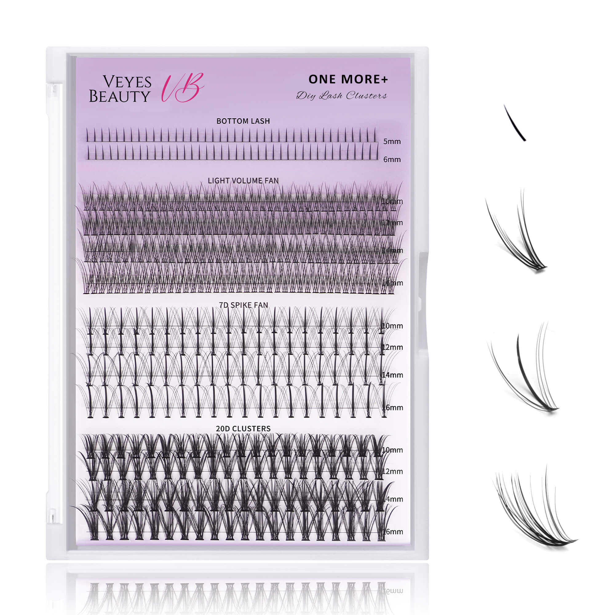 DIY Lash | Bottom Lash | 7D 20D Clusters | One More+™ Lashes