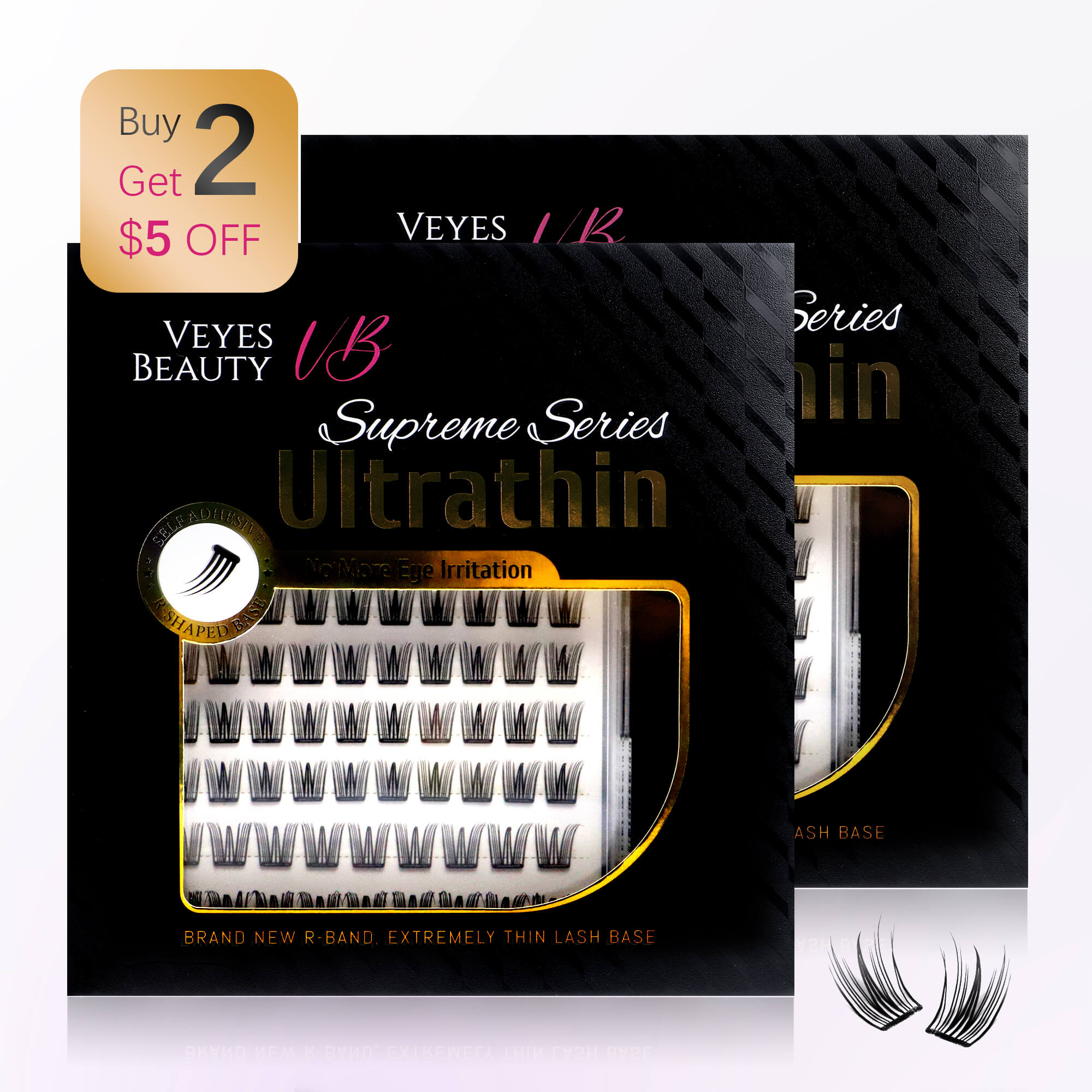 2 Set VeyesBeauty Idol Laser-cut Lashes