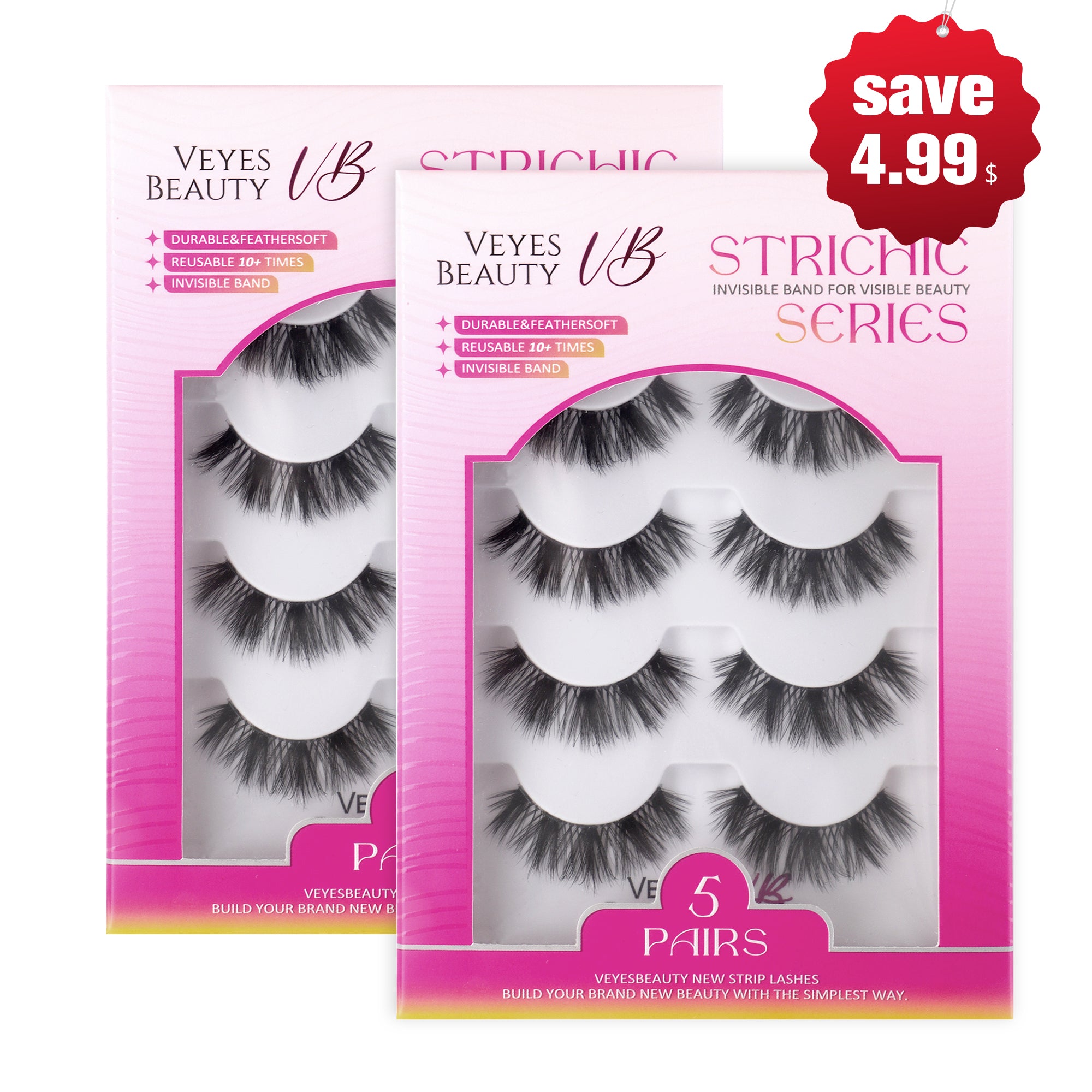 2 Set of VeyesBeauty BOLDBLOOM Strip Lashes