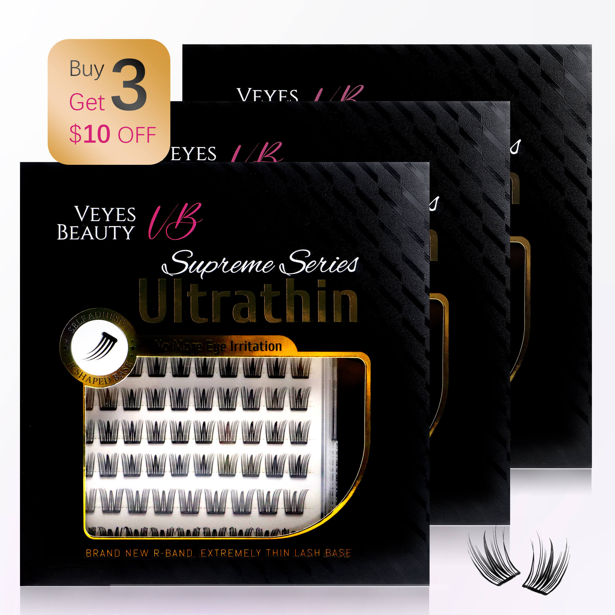 3 Set VeyesBeauty Idol Laser-cut Lashes