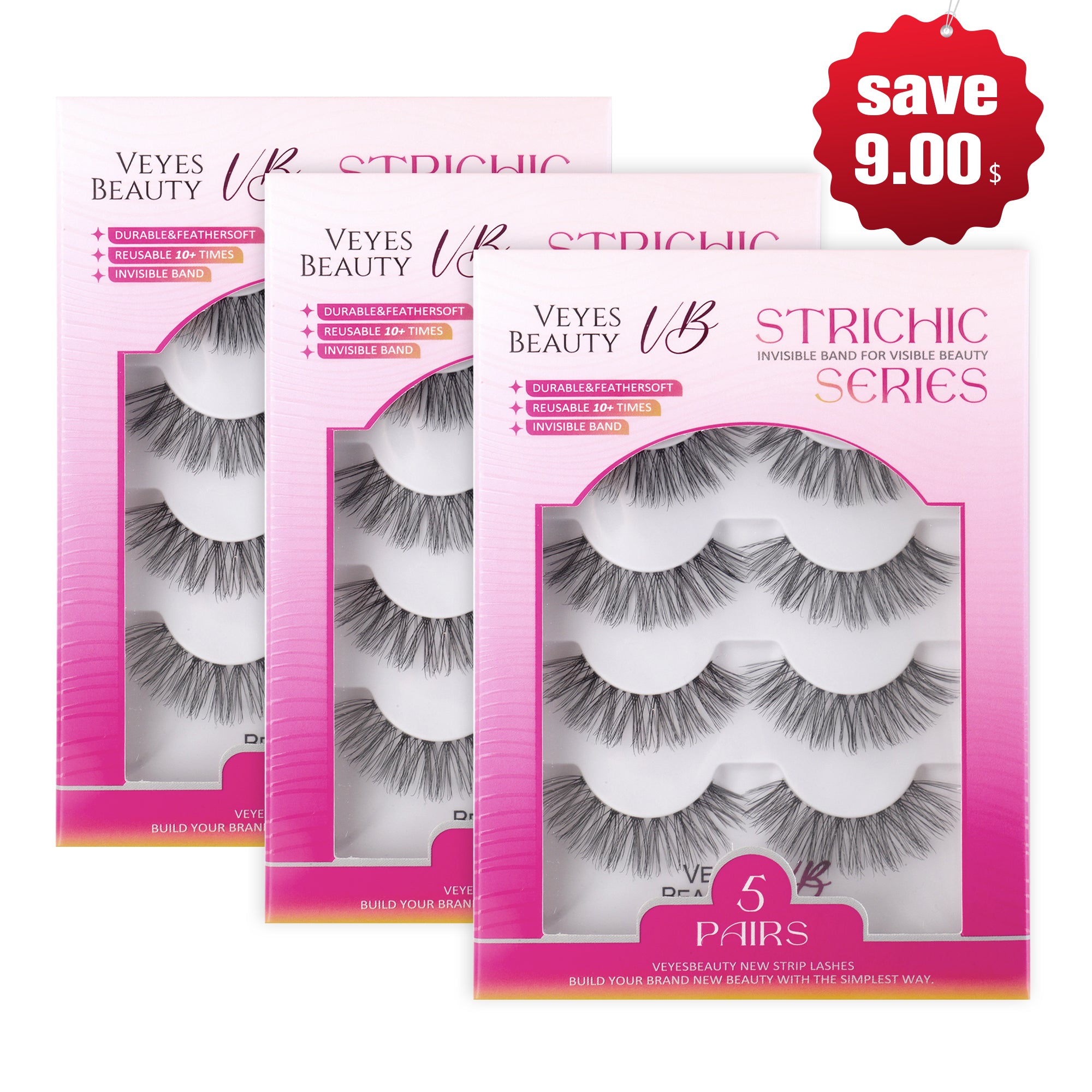 3 Set of VeyesBeauty DREAMY Strip Lashes