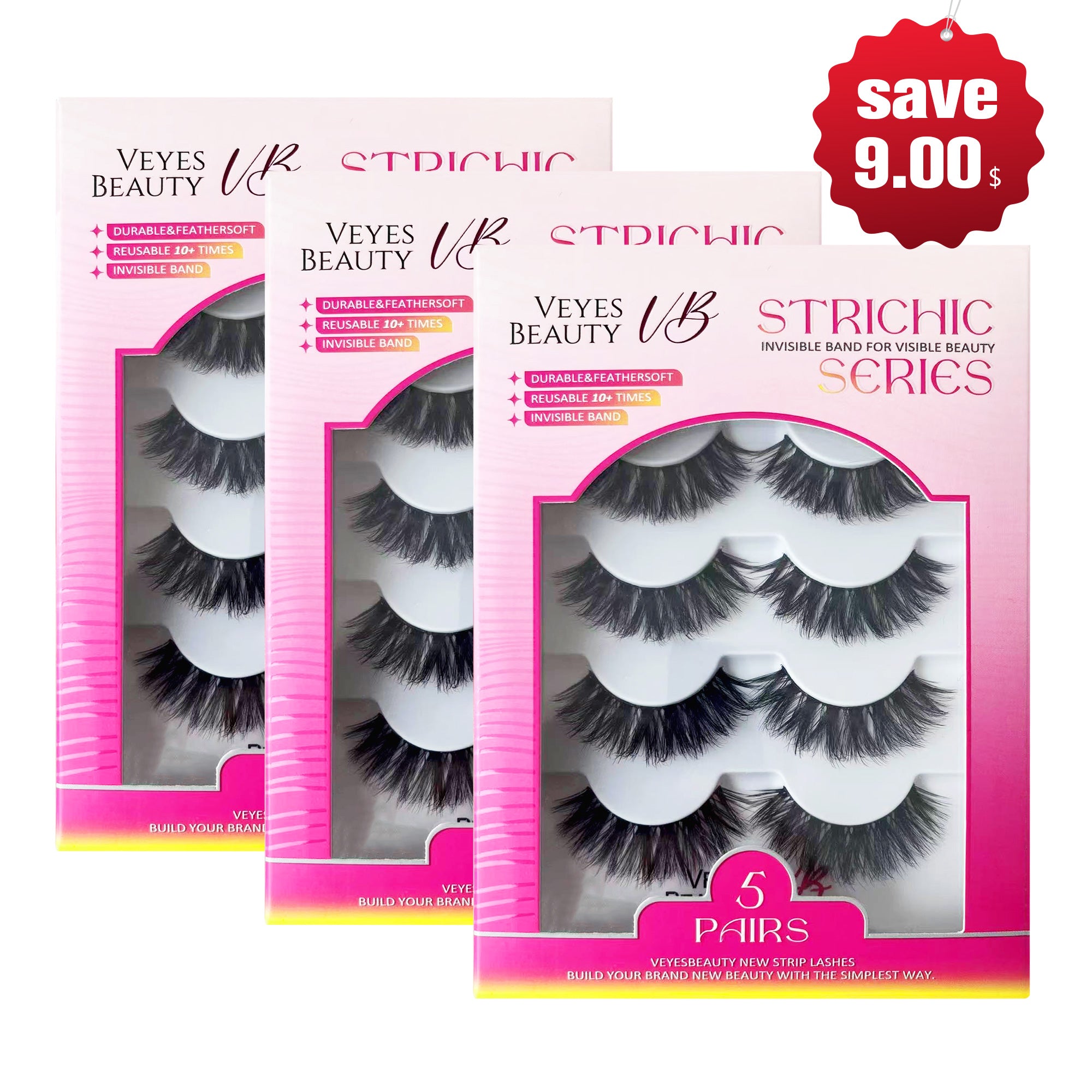 3 Set of VeyesBeauty Starfall Strip Lashes