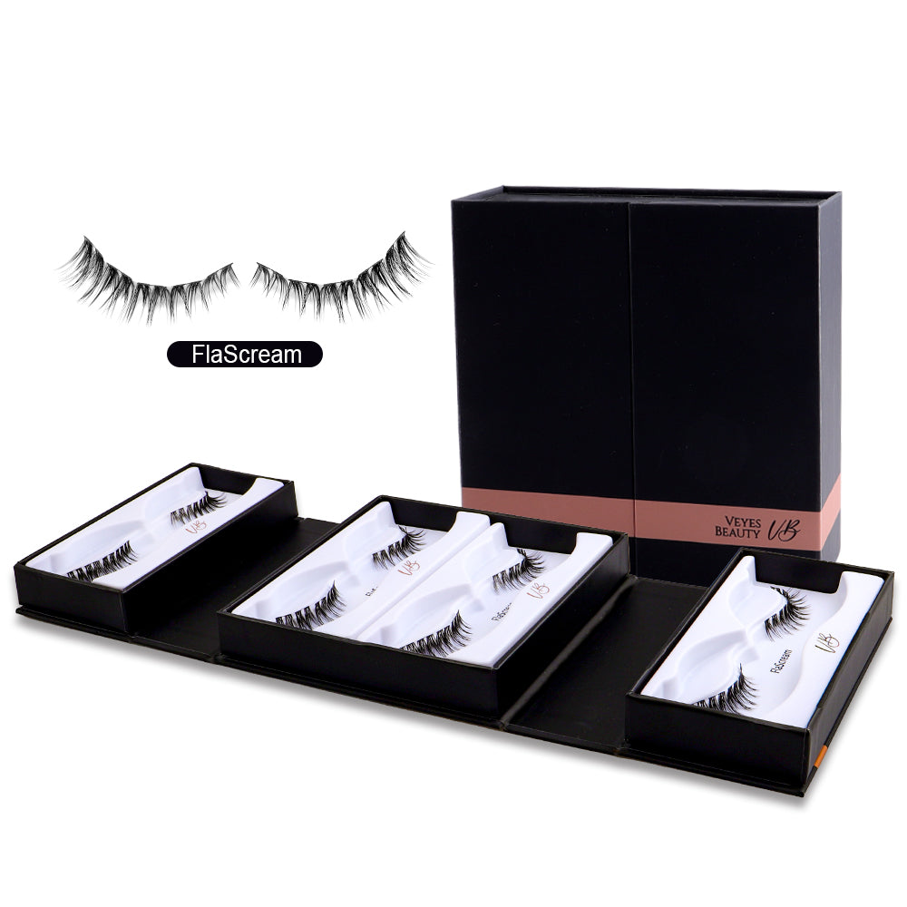 4 Pairs | FLASH Layered Cluster Lashes