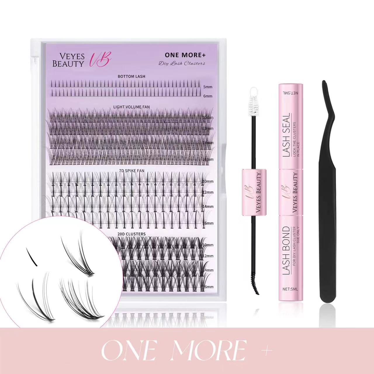 DIY Lash | Bottom Lash | 7D 20D Clusters | One More+™ Lashes