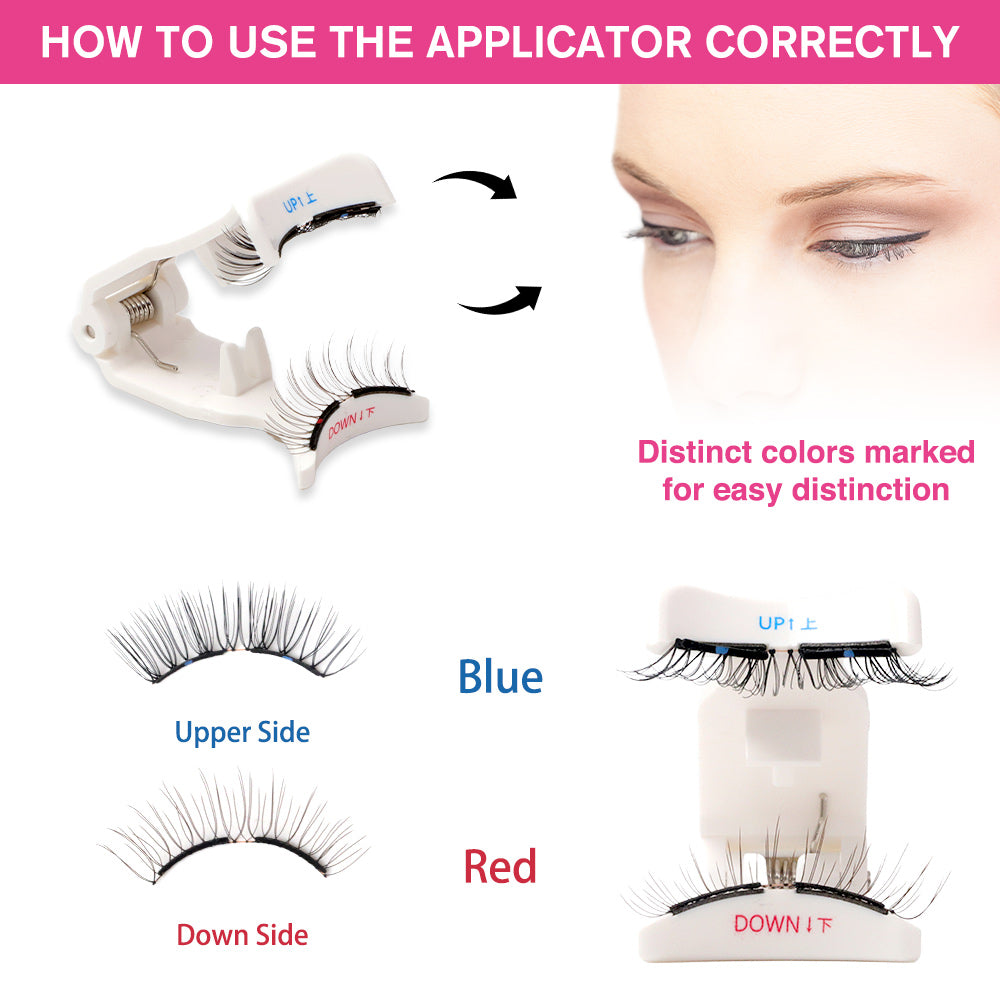 Instructions for using magnetic eyelashes