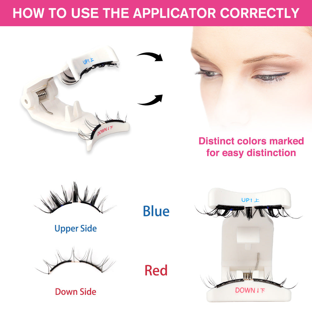 Instructions for using magnetic eyelashes