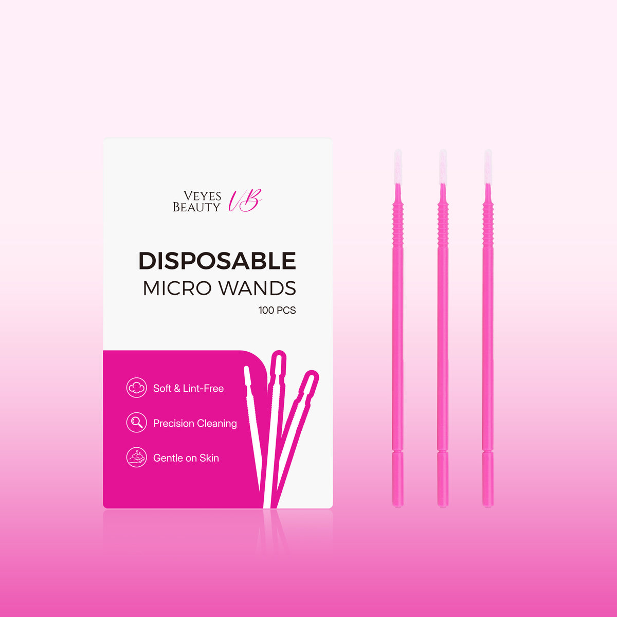 VeyesBeauty Disposable Micro Wands | Precision Makeup & Lash Cleaning Tools