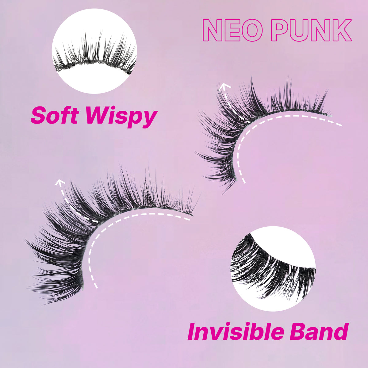 VeyesBeauty NeoPunk Strip Lashes | Edgy Urban Glam