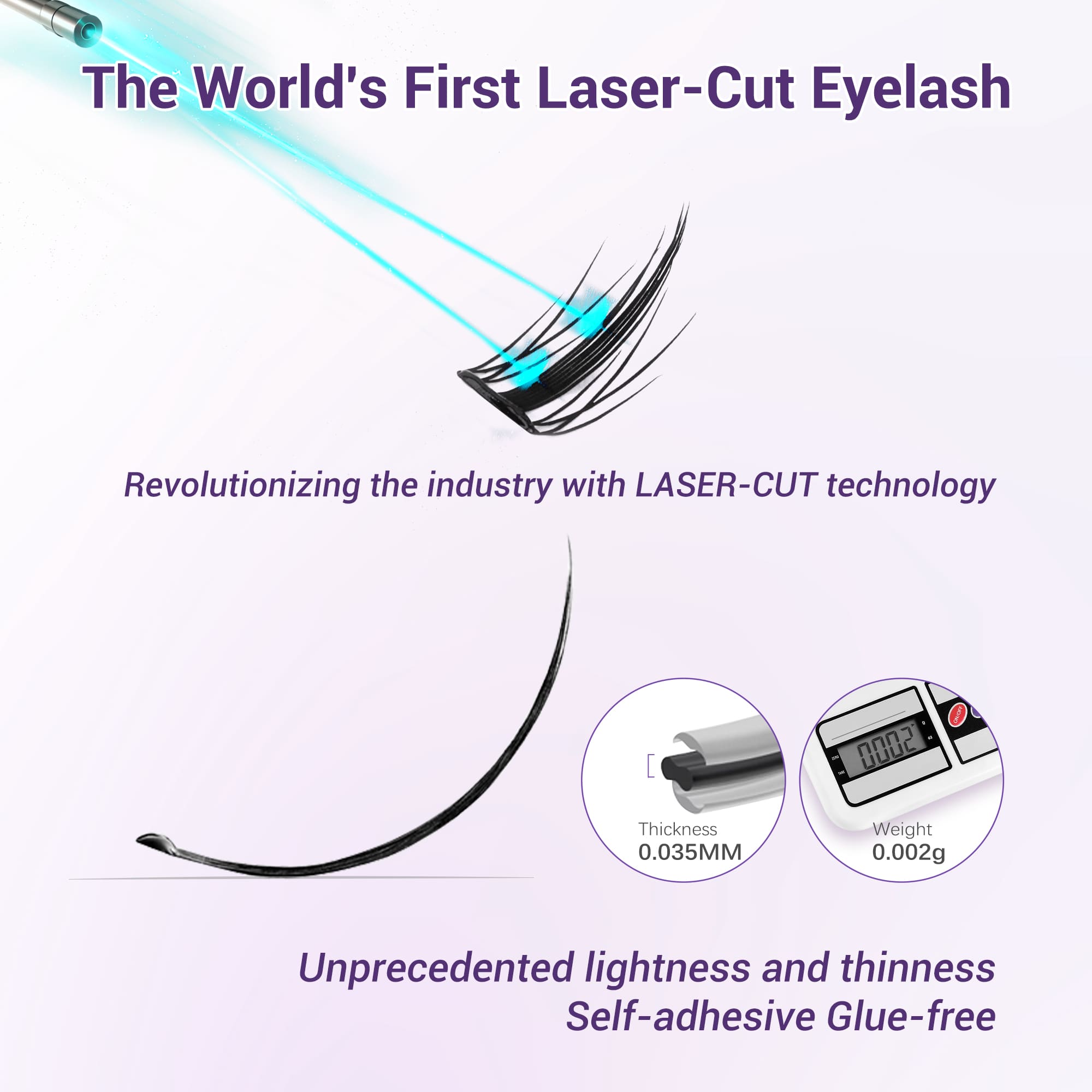 Laser Cutting - Self Adhesive Sunray Lashes