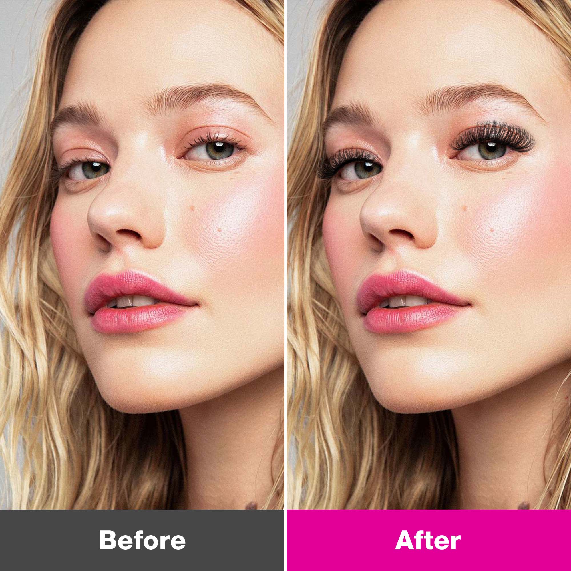 VB Model Wearing Fluffy UltraVolume Cluster Lashes