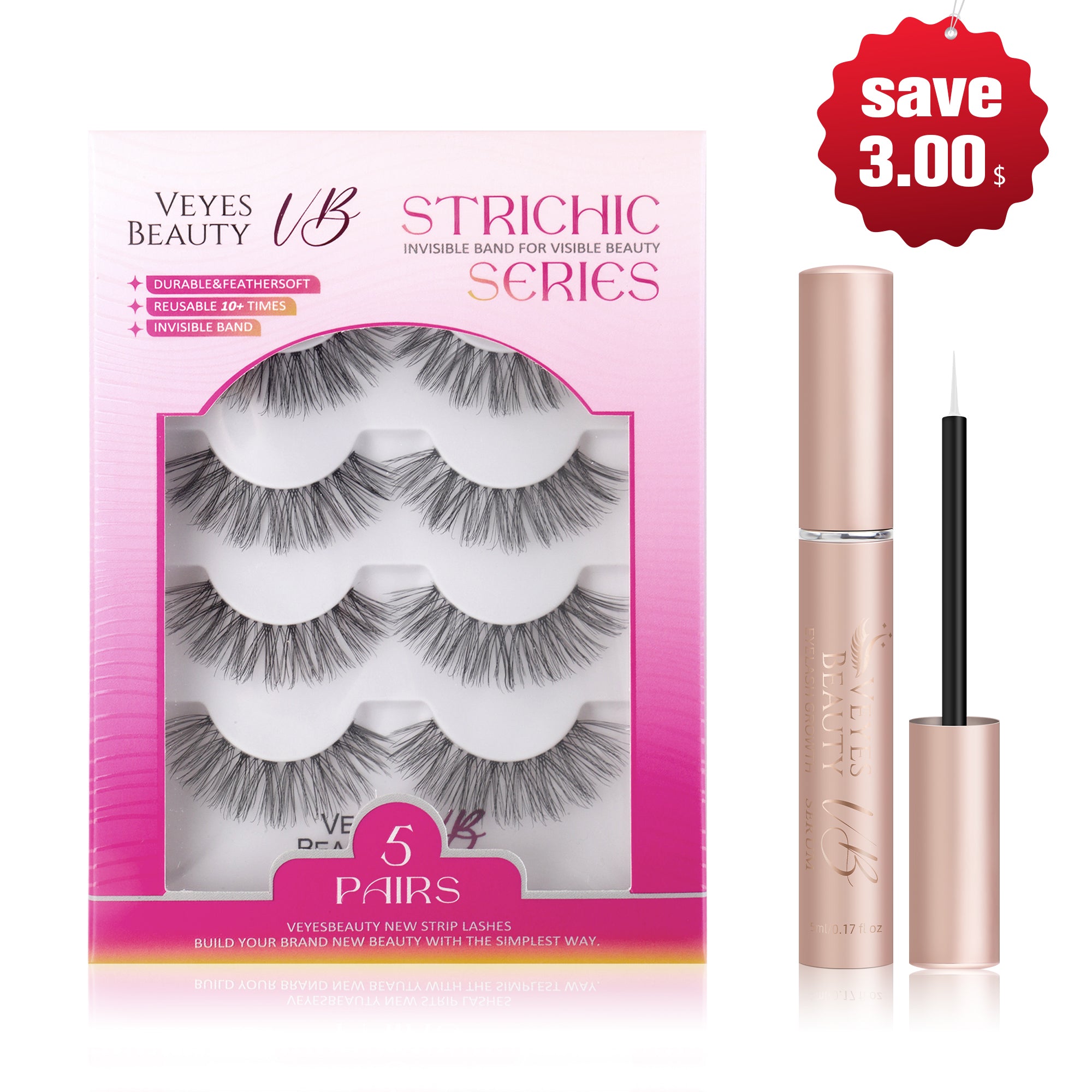 VeyesBeauty DREAMY Strip Lashes & Bond