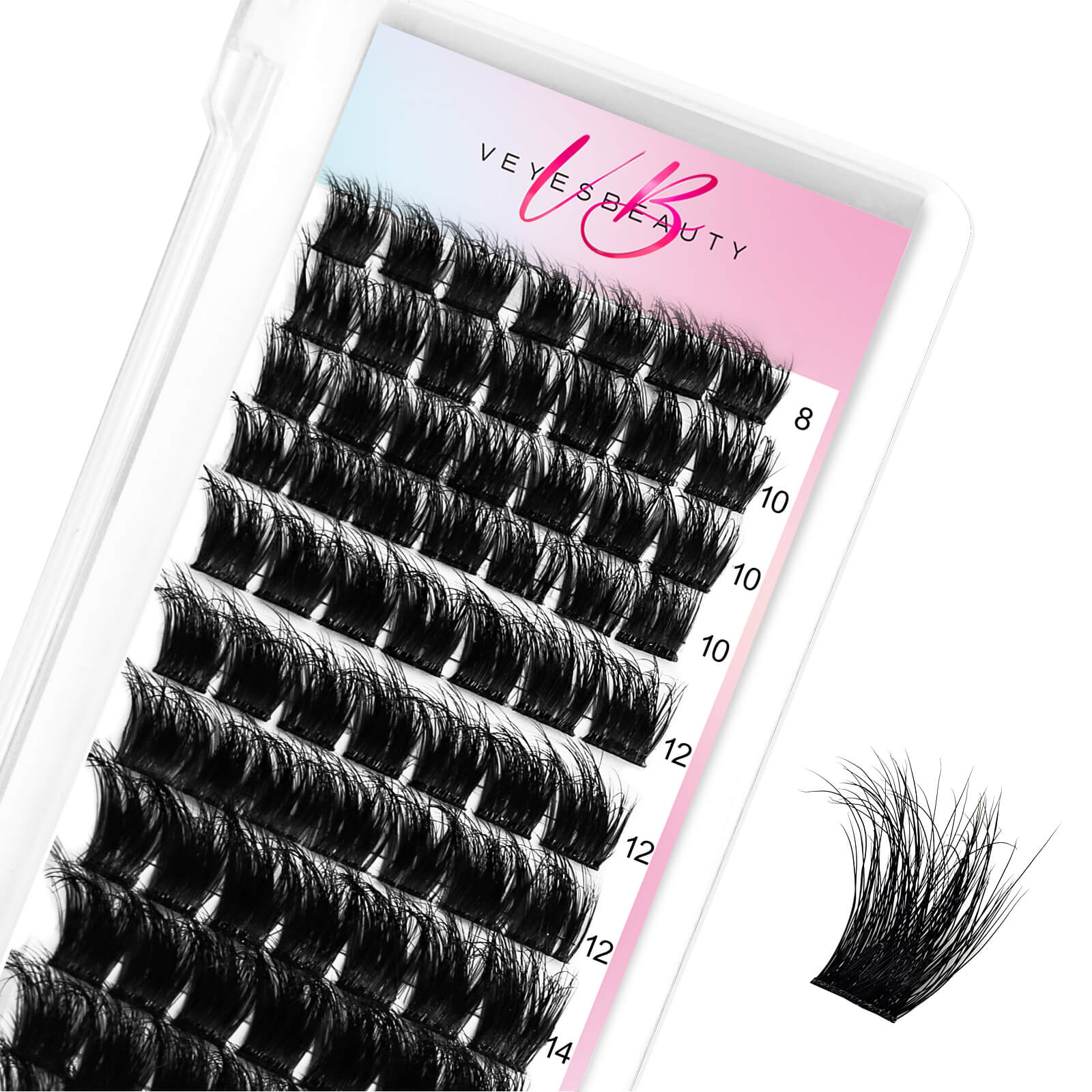 3D Layered Fluffy Lash Clusters