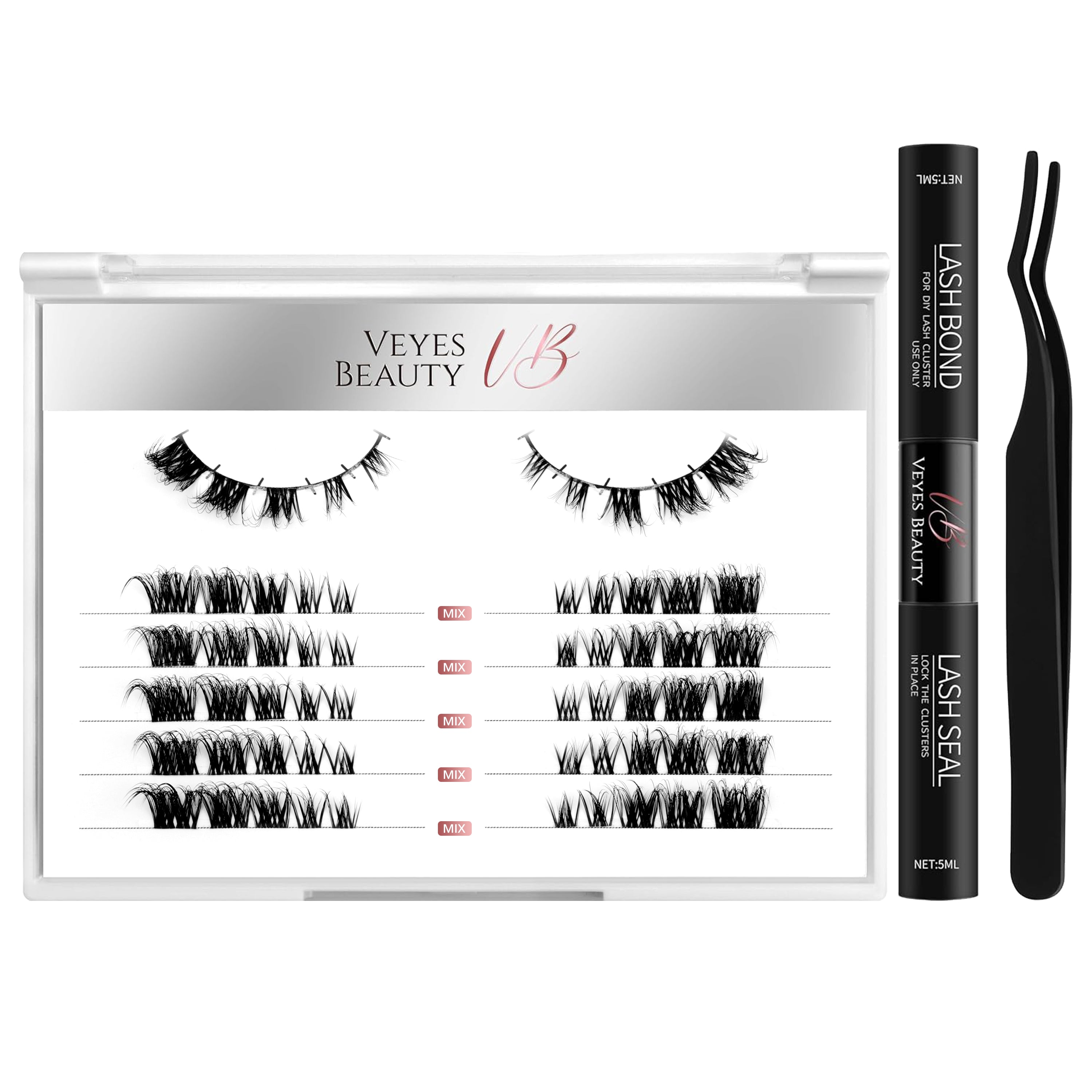 6 Pairs | 3D Layered Pre-cut Lash Clusters