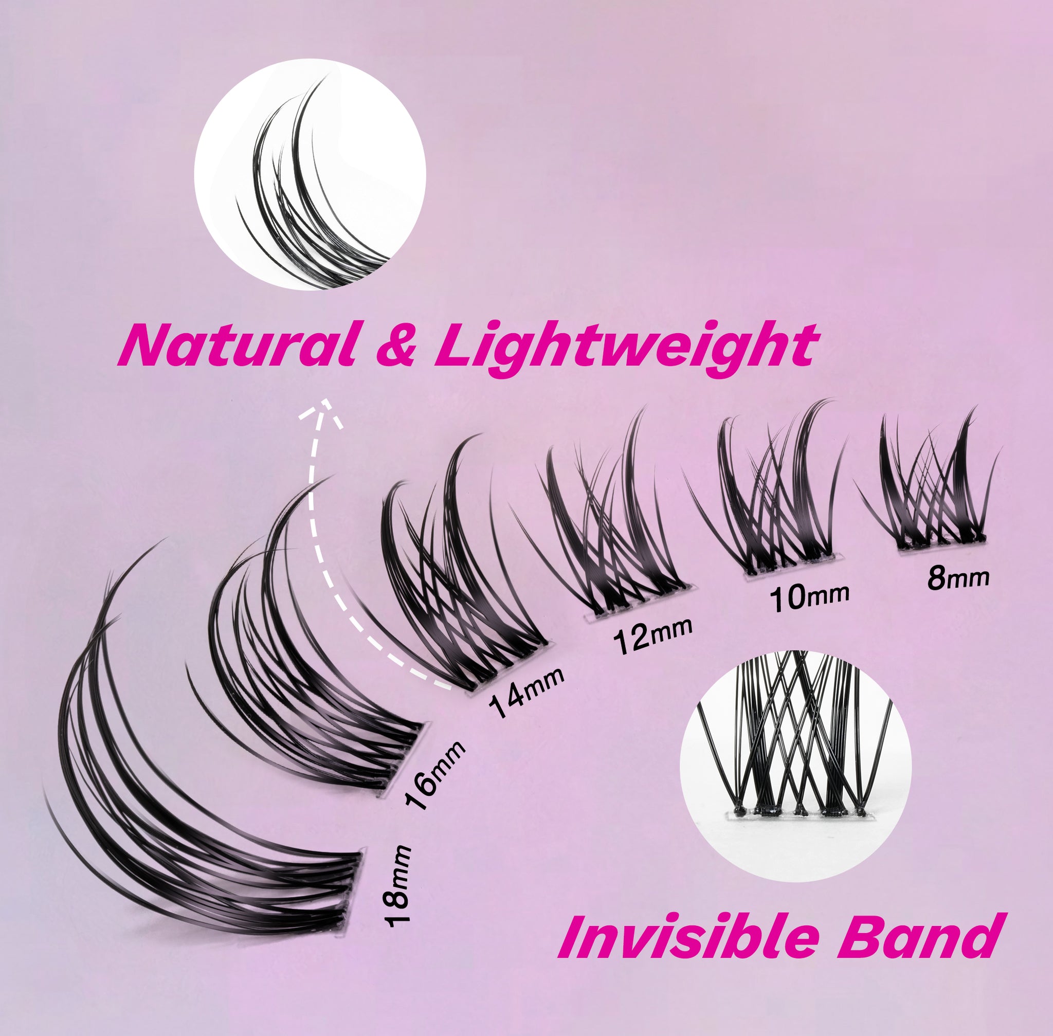 sylph cluster lashes detail