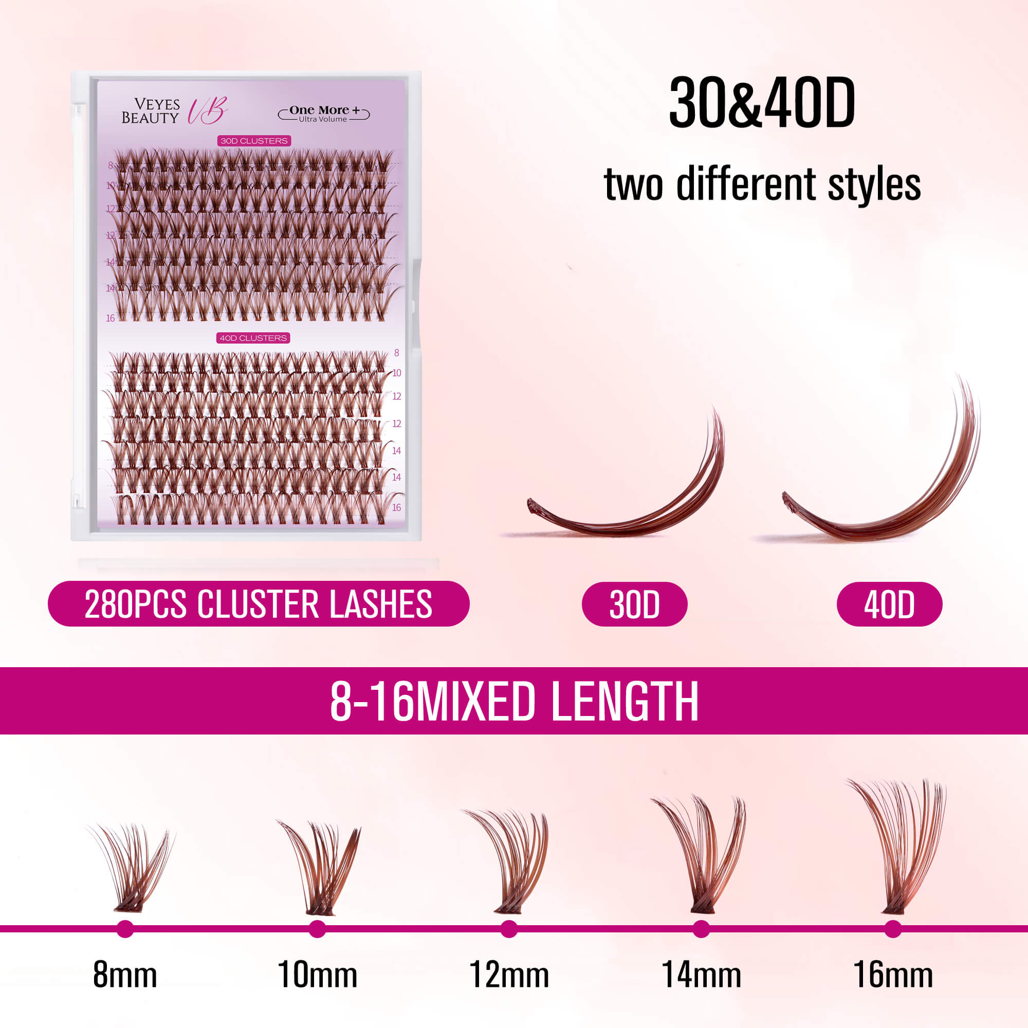 UltraVolume Brown Lashes